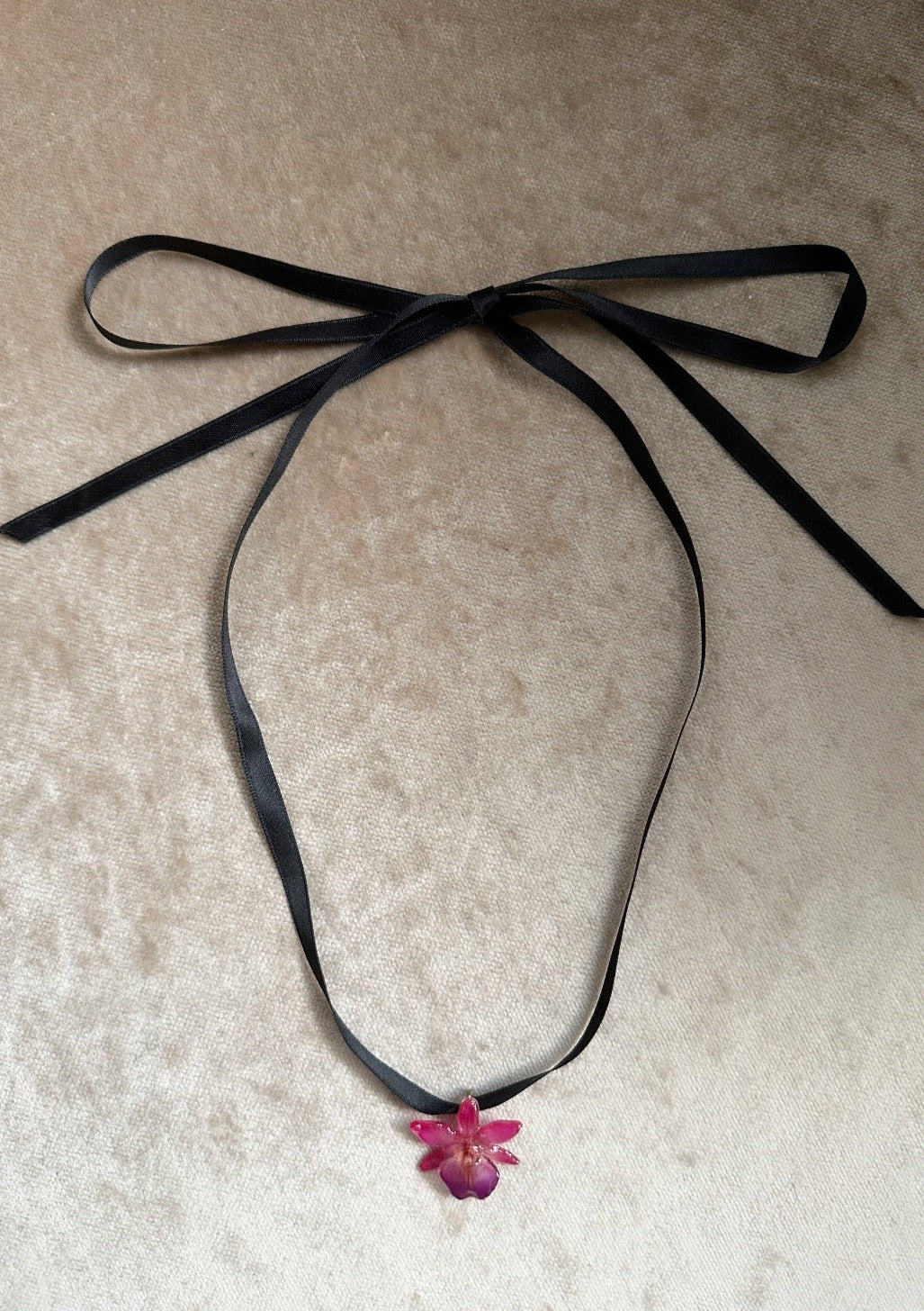 Mini Juice Pink Orchid Choker