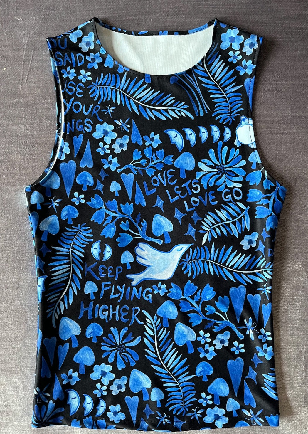 Olive Tank in Lazy Boy Floral