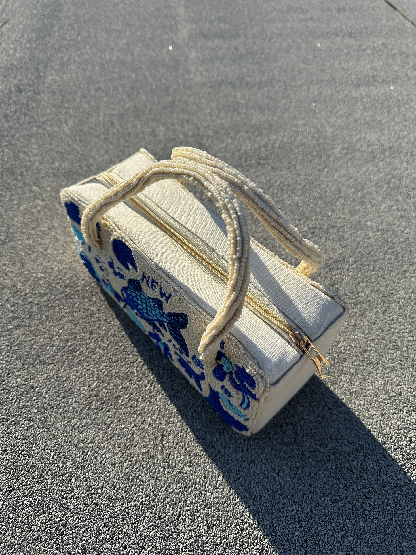 Hand-Beaded Chinoiserie Bag