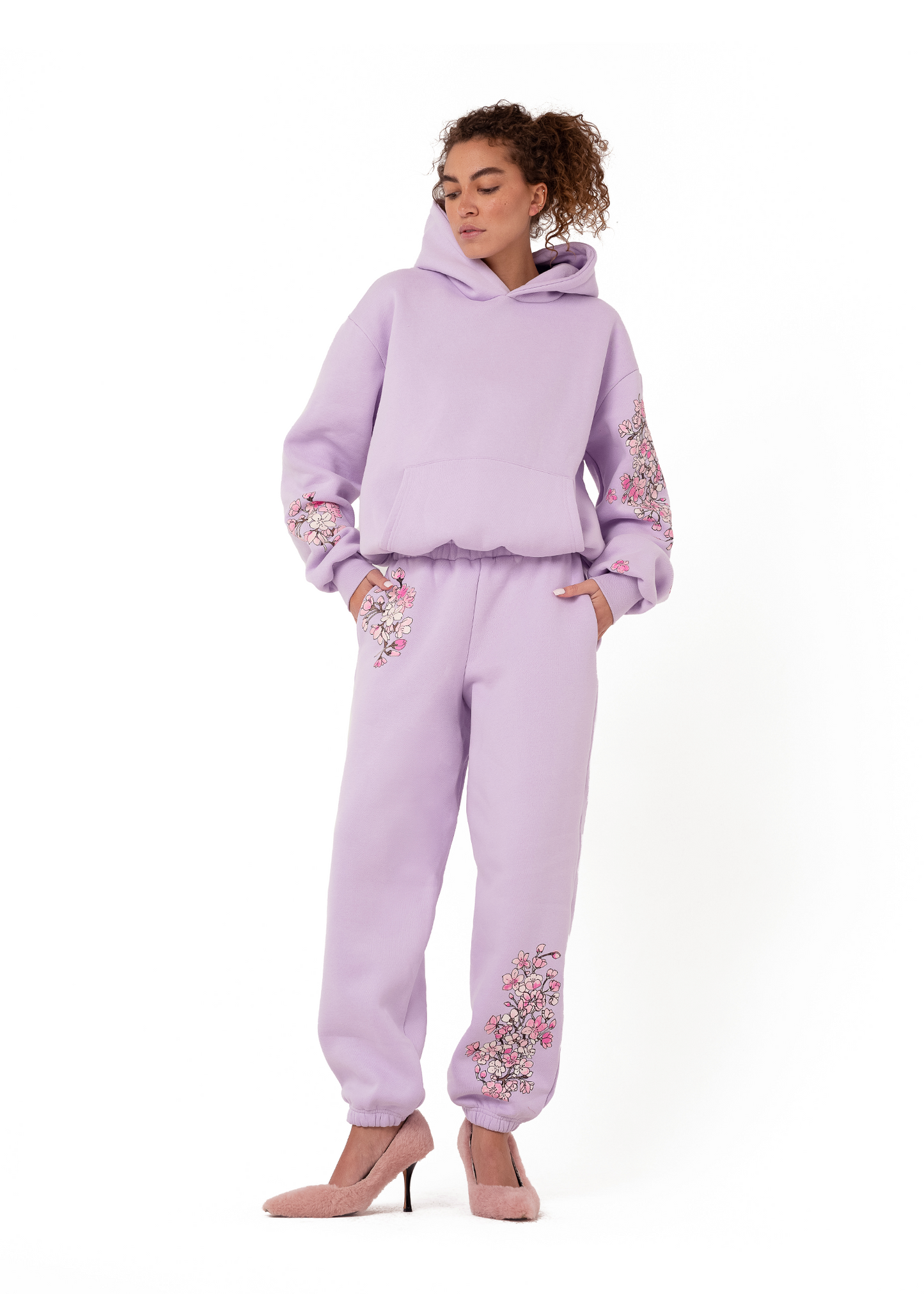 Web Hoodie in Lavender