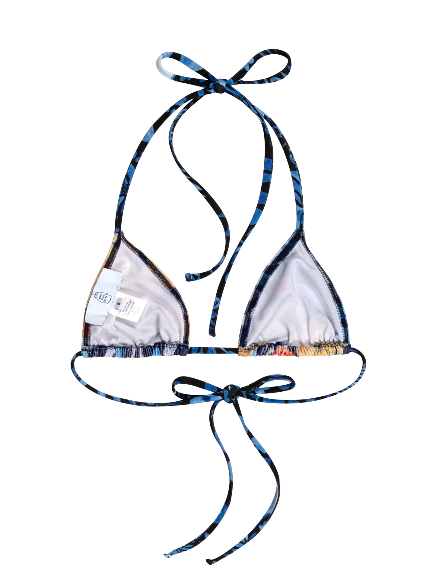 Alma Velvet Bikini Top in Death Cap for Cutie