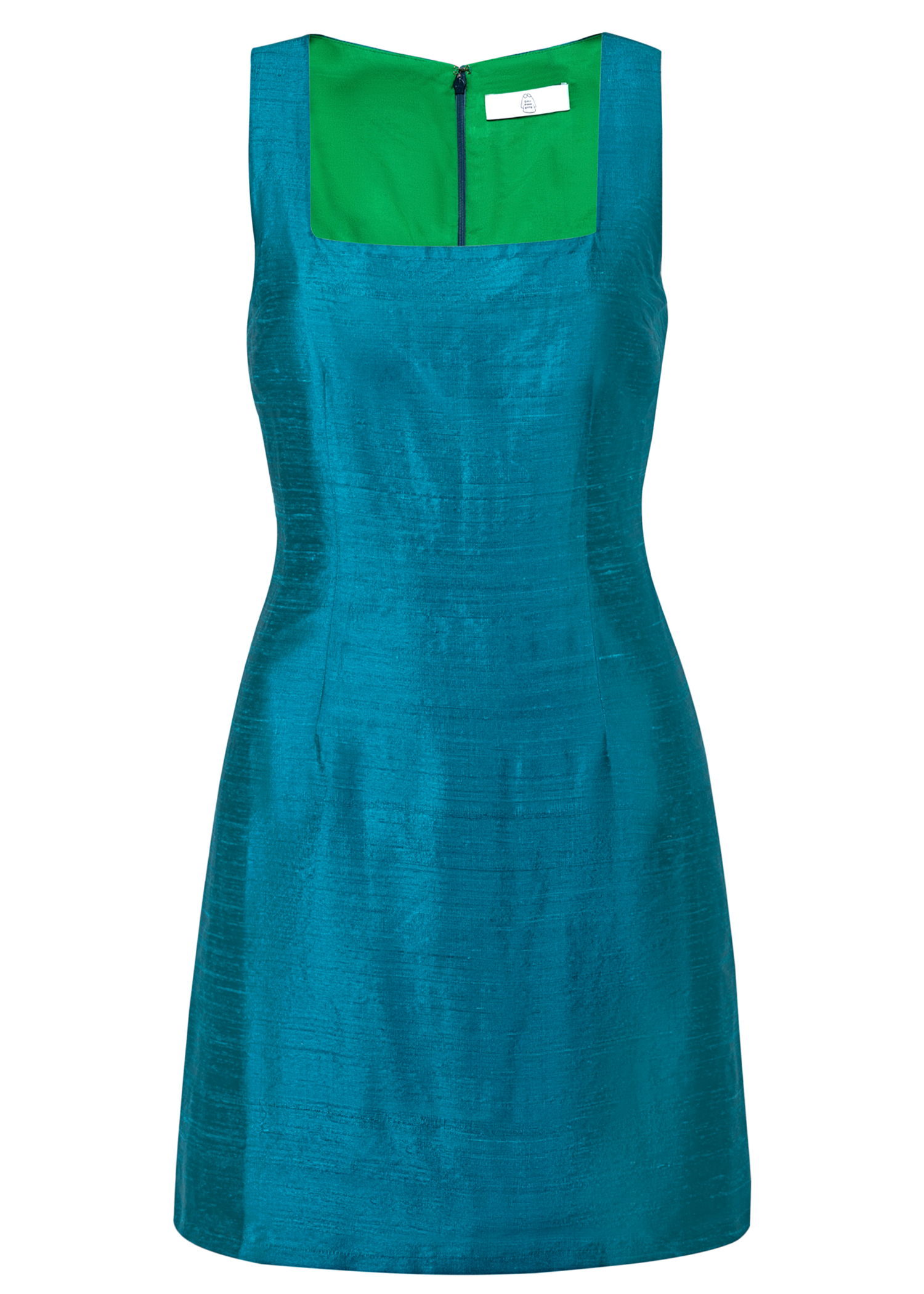 Doris Dress in Emerald Silk Dauphinette Doris Dress in Emerald Silk Dauphinette