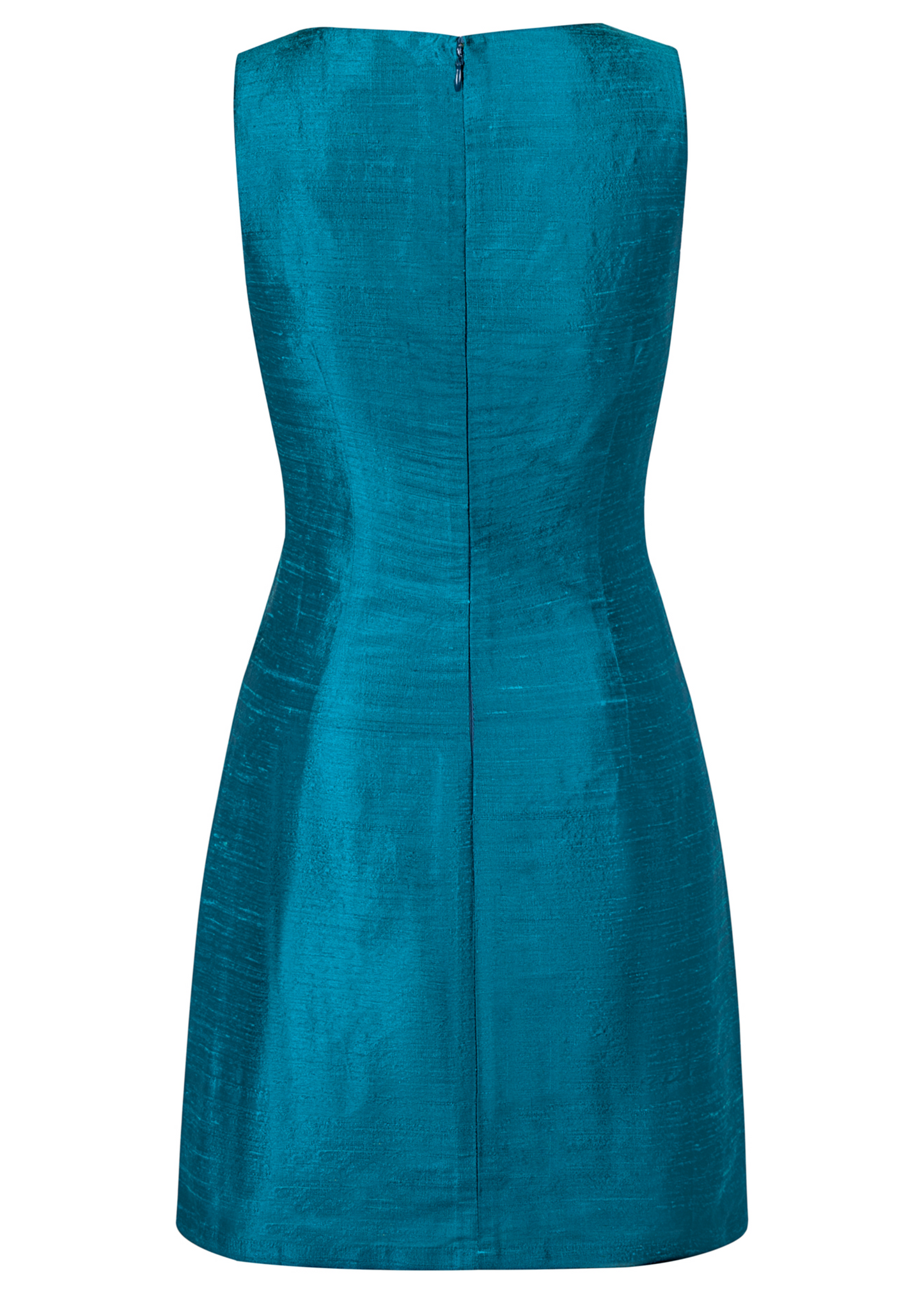 Doris Dress in Emerald Silk