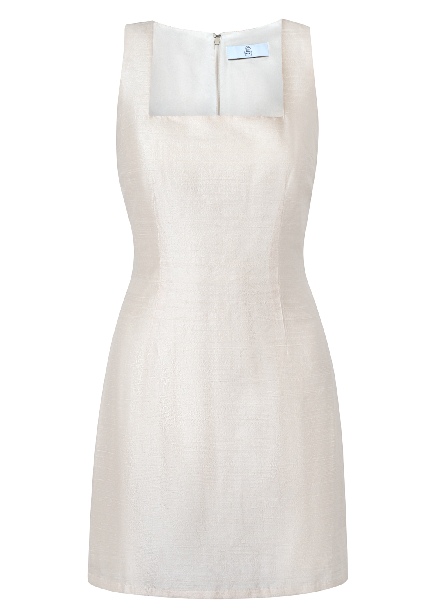 silk pearl dress MINIMALIST PEARL SATIN FLUID DRESS