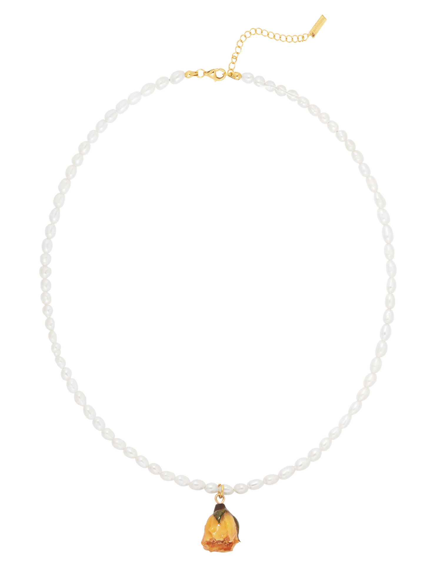 Single Rose Strand in Ivory