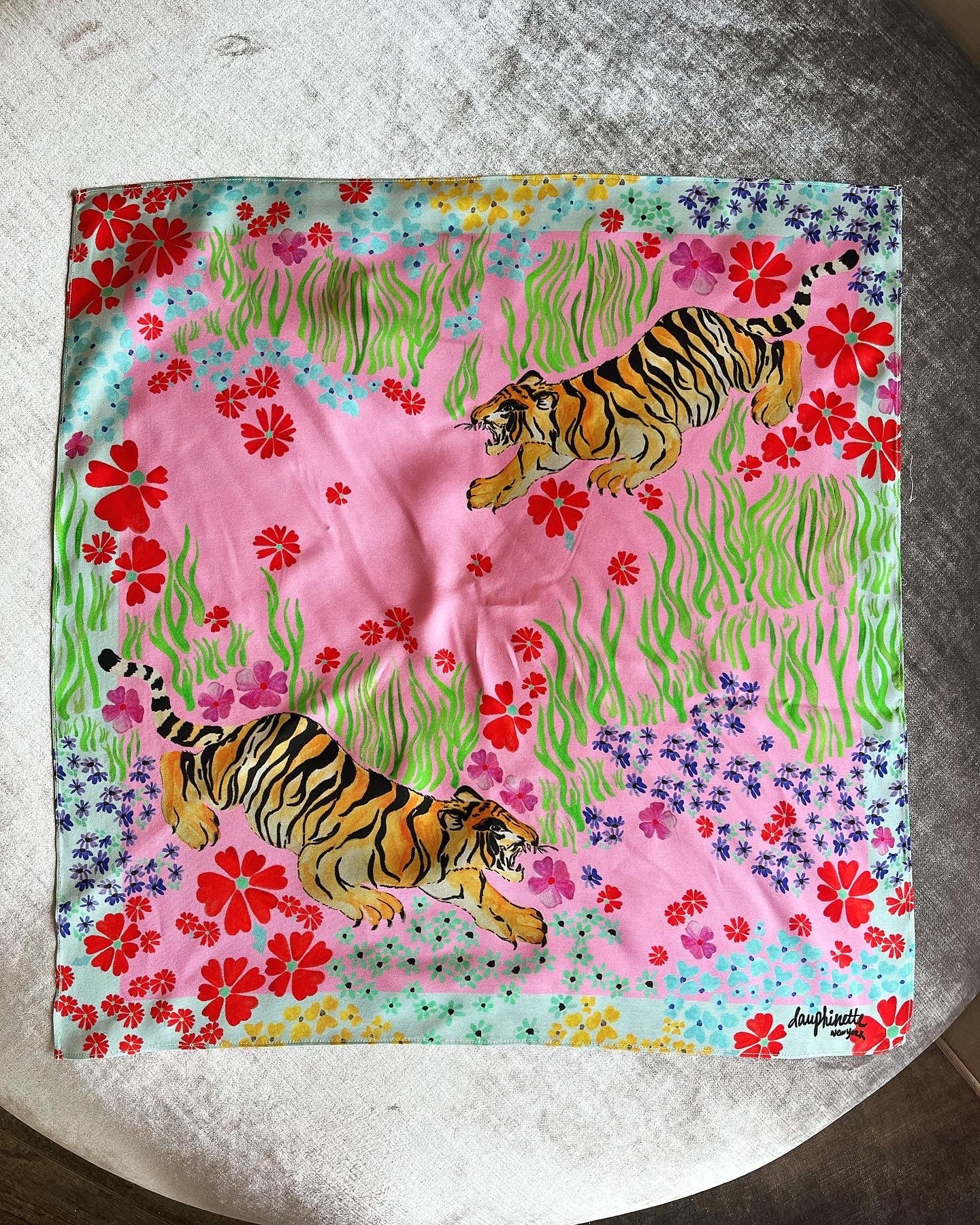 Tiger Blooms Scarf