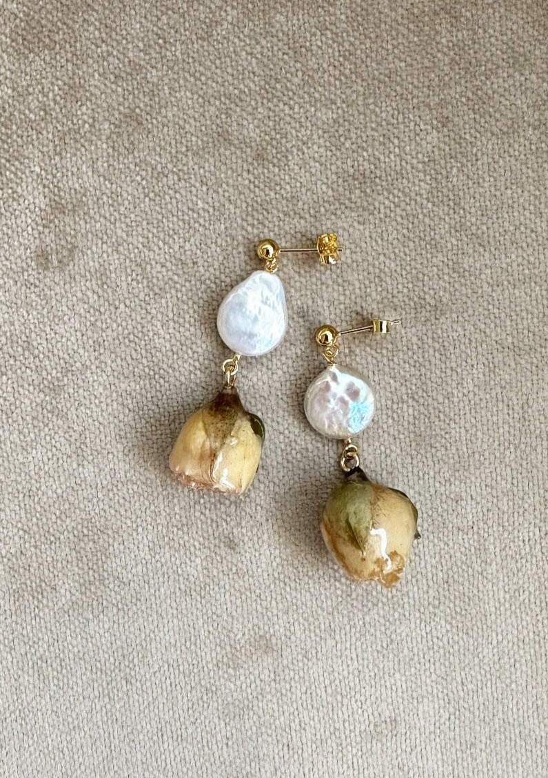 Ivory Rosewater Earrings