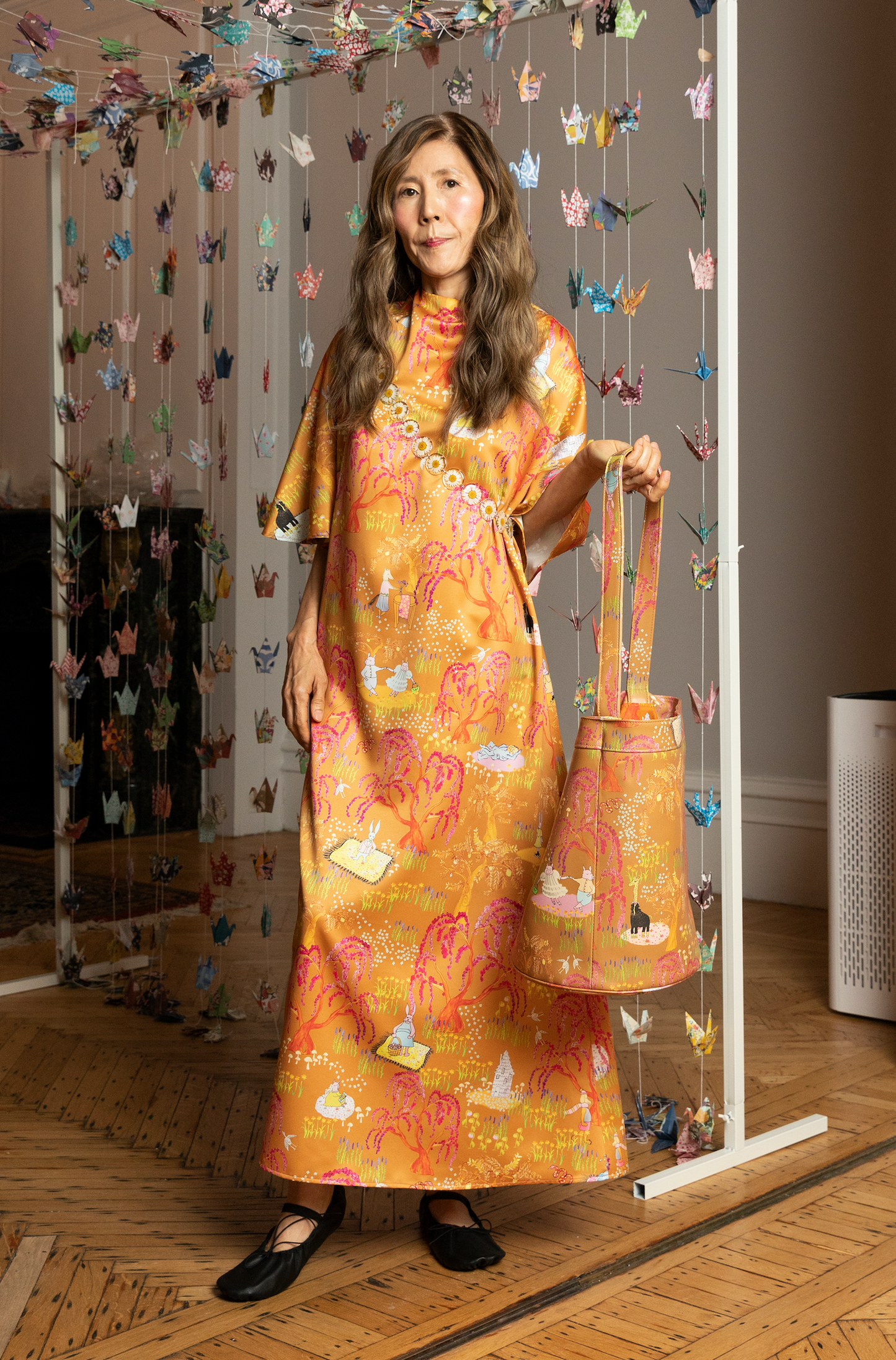 Floatkerchief Dress in Whiskey Business