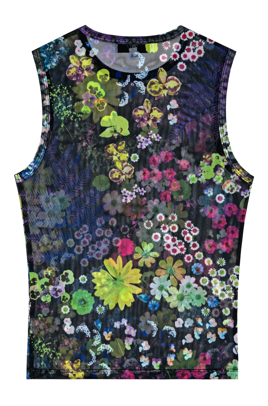 Olive Tank in Acid Potpourri Mesh