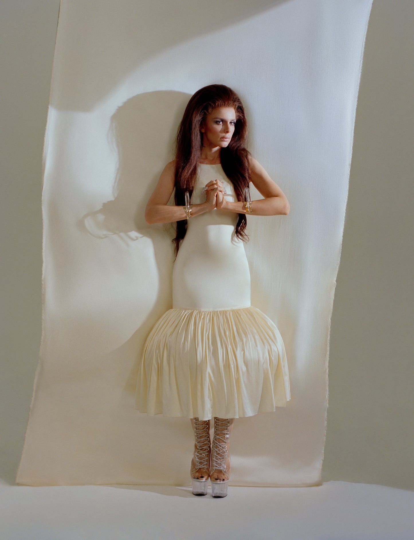 Patty Dress in Ivory Silk