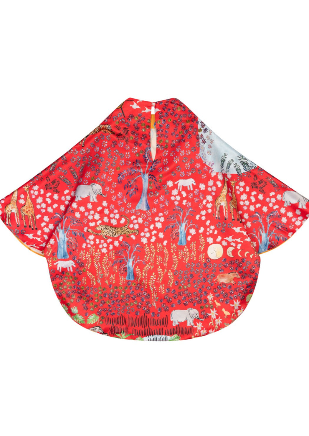 our floatkerchief top is a beautiful ode to timeless tailoring and the perfect canvas for your succulent, joyful prints. This one features a mix of Powder Room and Fever Dream, two Dauphinette classics.
