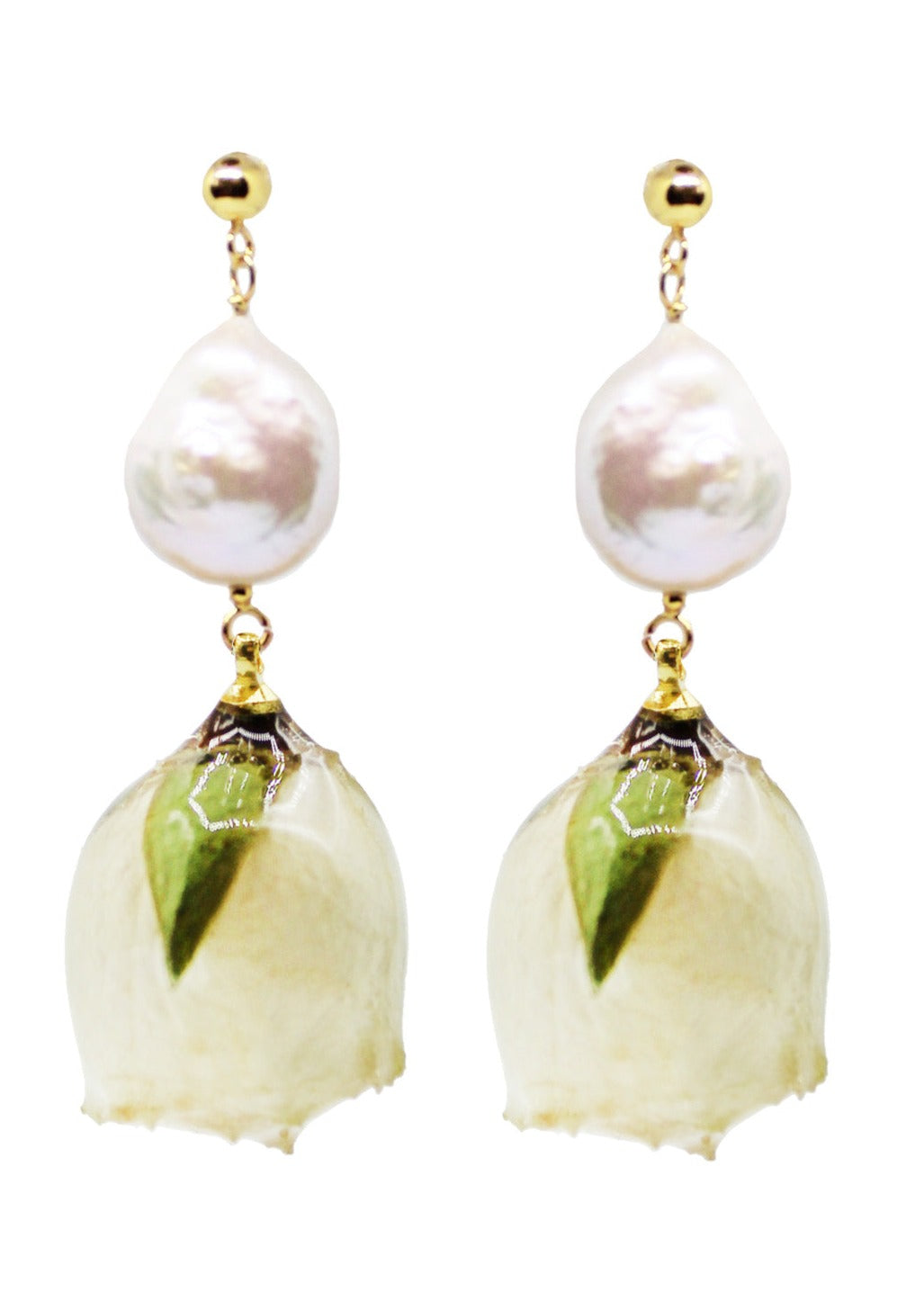 Ivory Rosewater Earrings