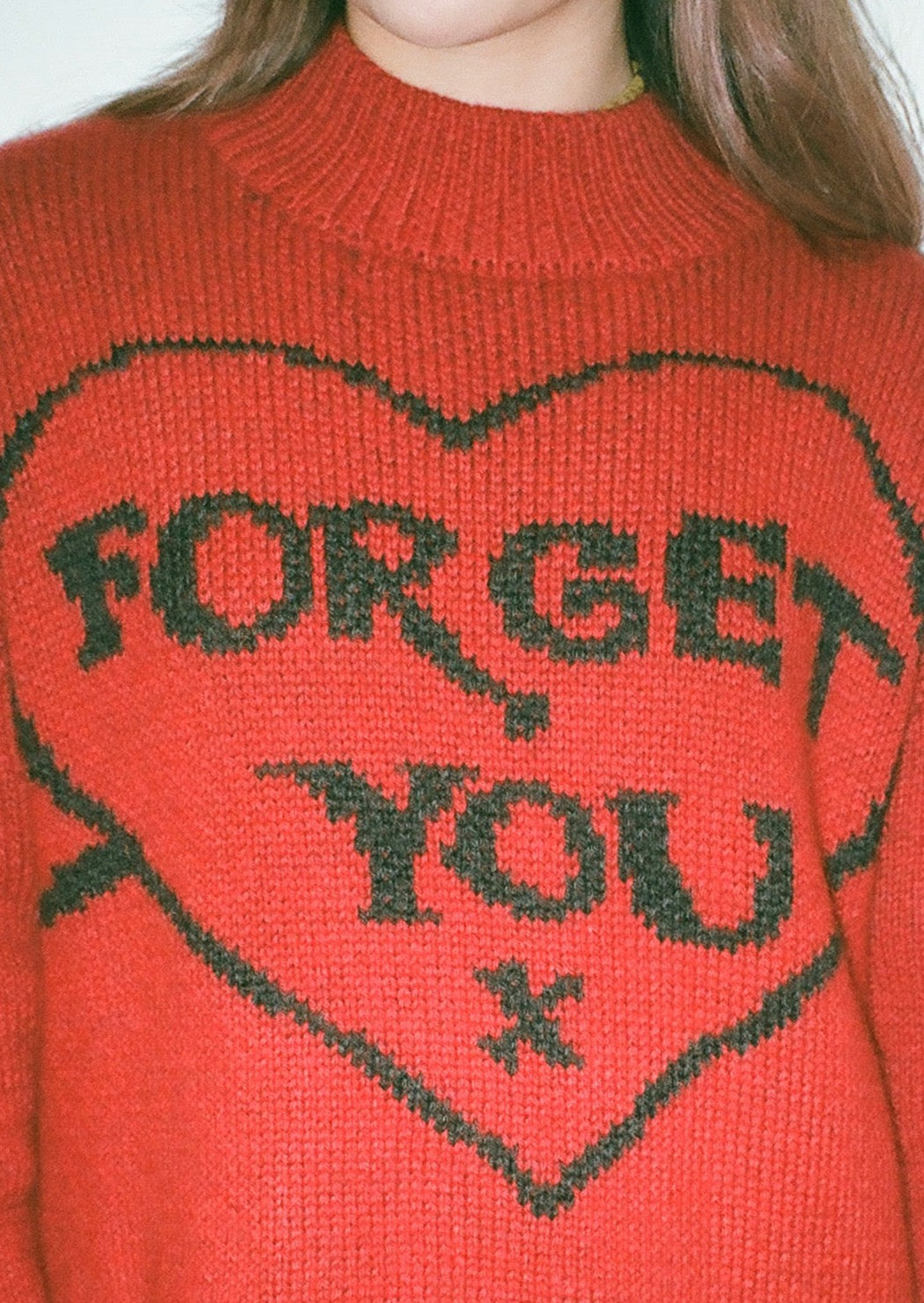 Forget You Mock Neck Sweater