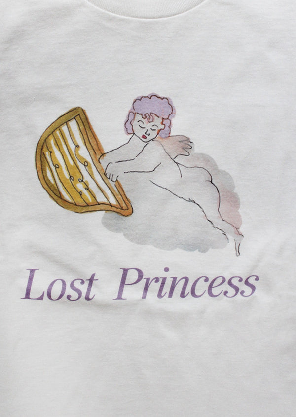 Black Princess Print Damaged T-Shirt