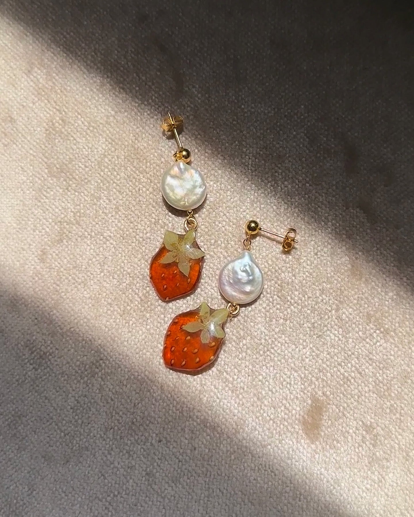 Strawberry Milkdrop Earrings