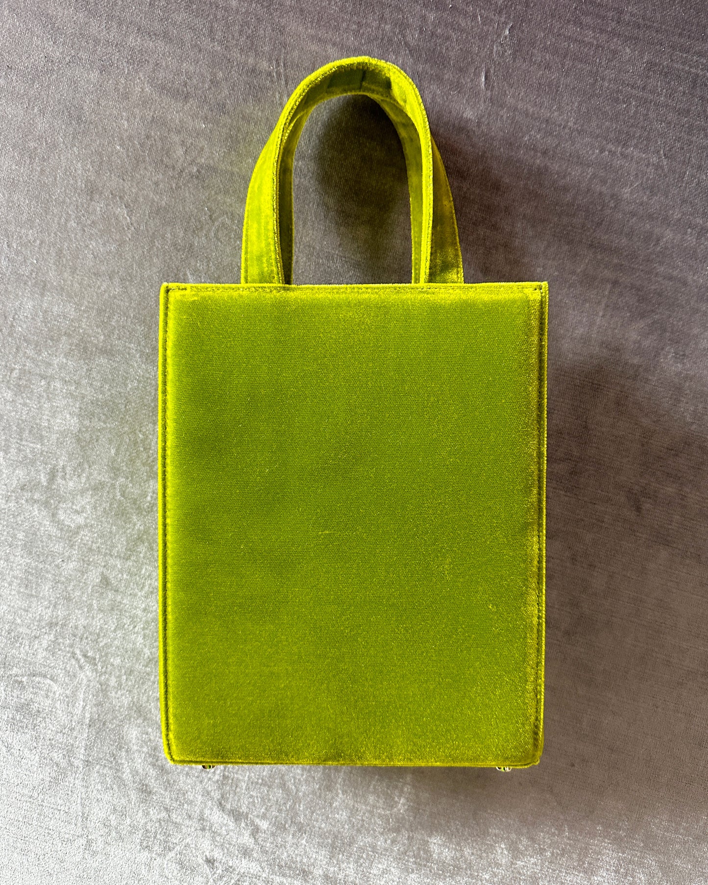 Beast Bag in Chartreuse Velvet
