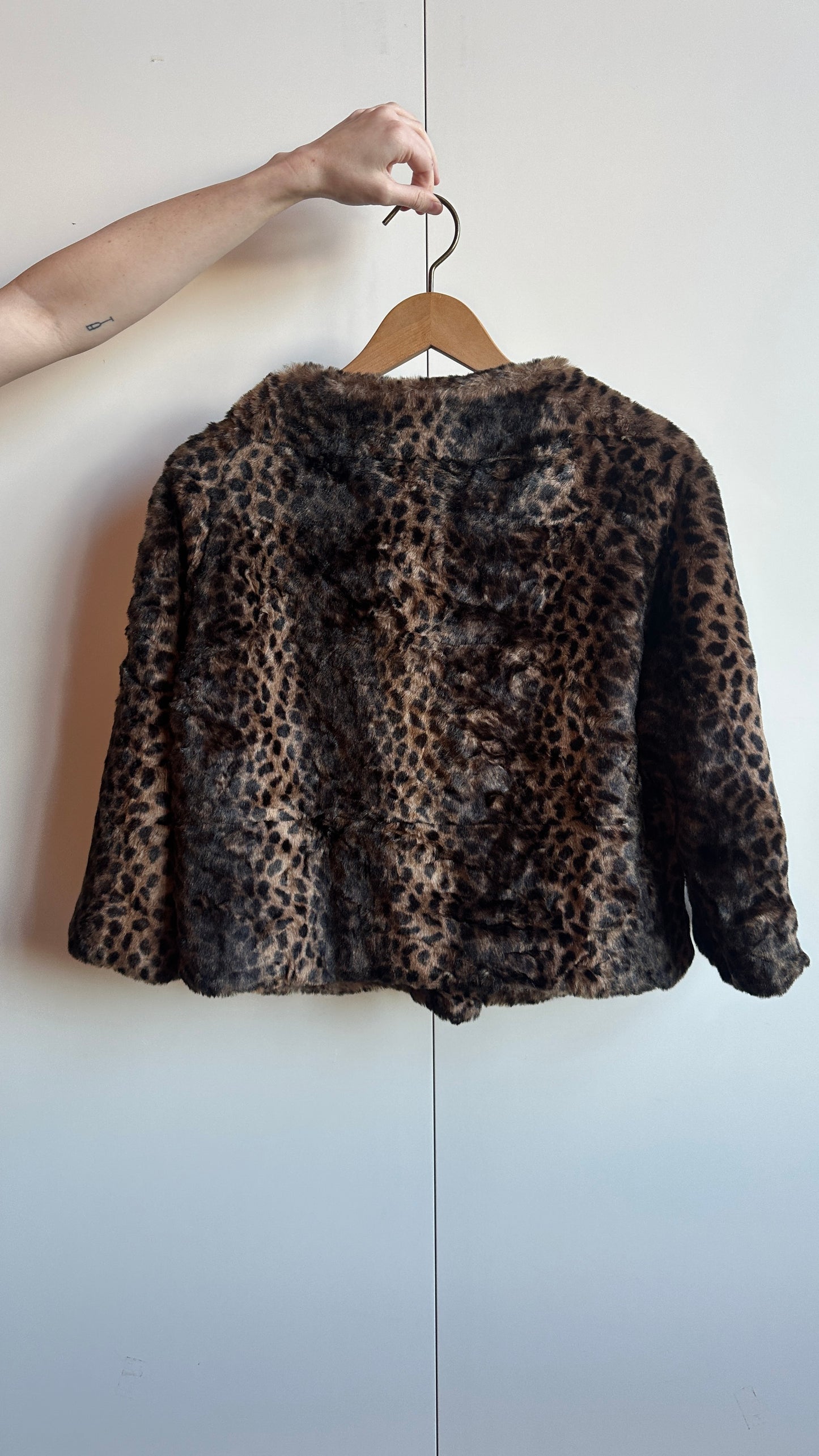 1990s Cheetah Faux Fur Jacket