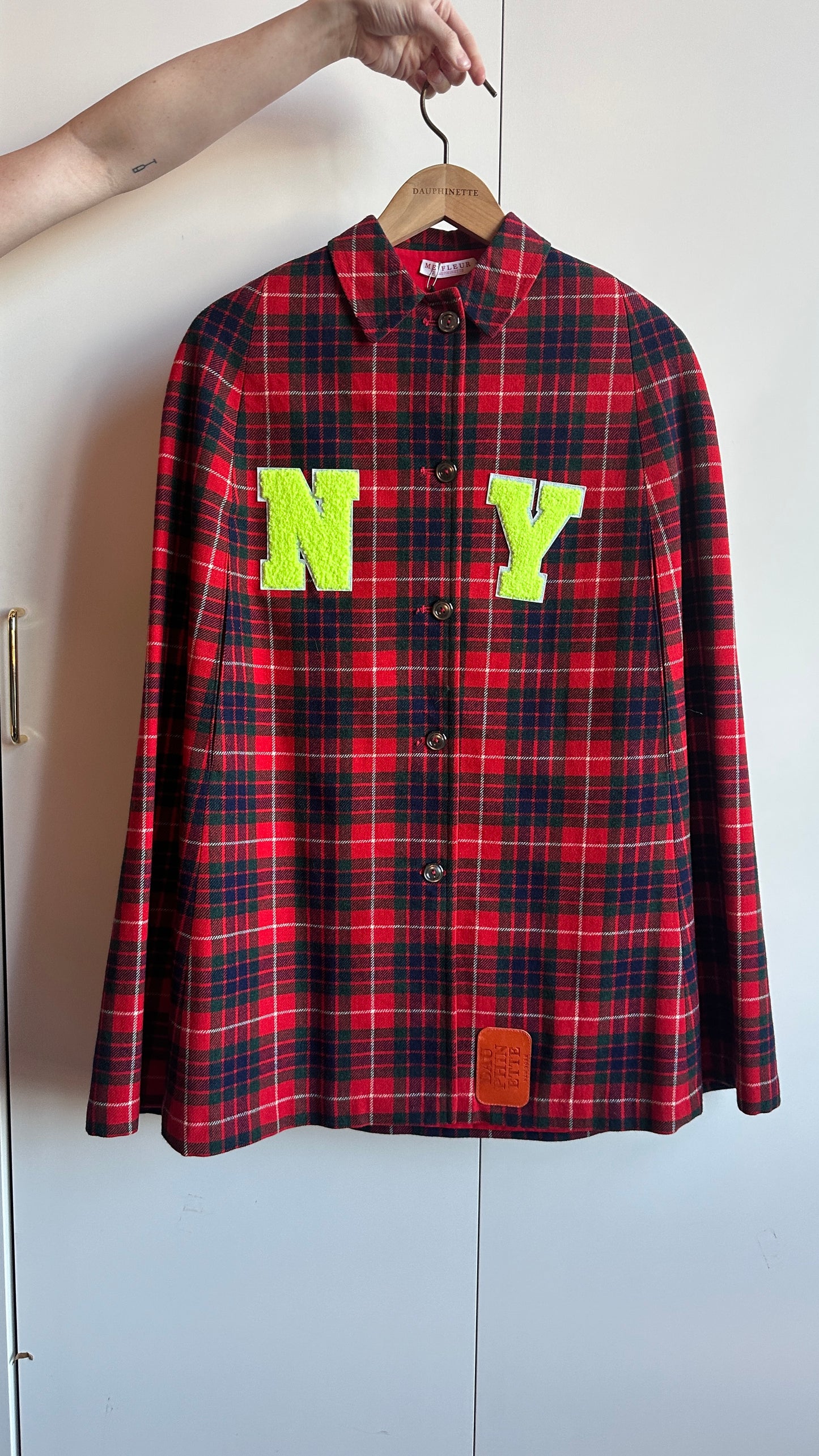 1970s Upcycled Tartan Wool Cape