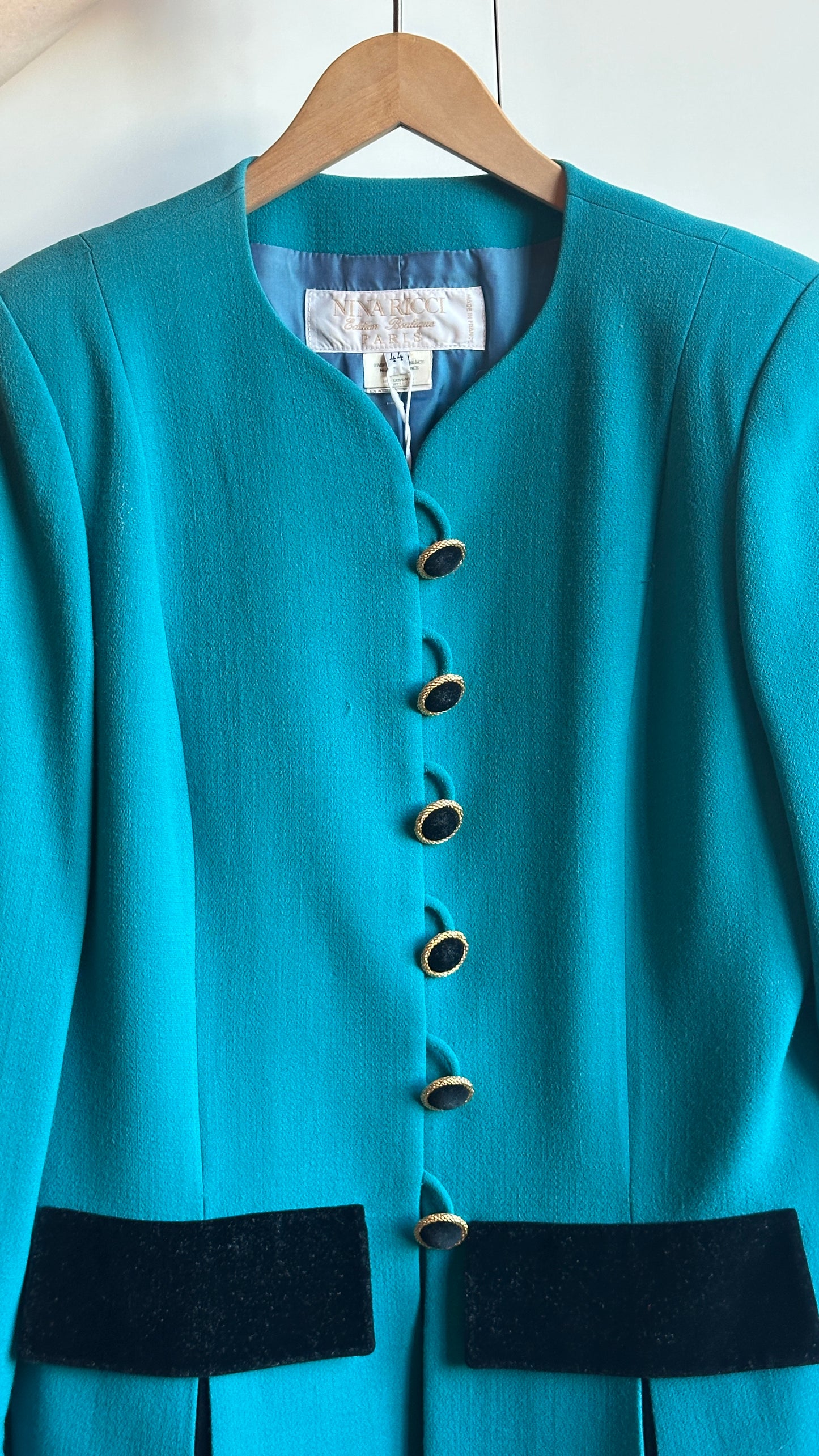 1980s Nina Ricci Dress Coat
