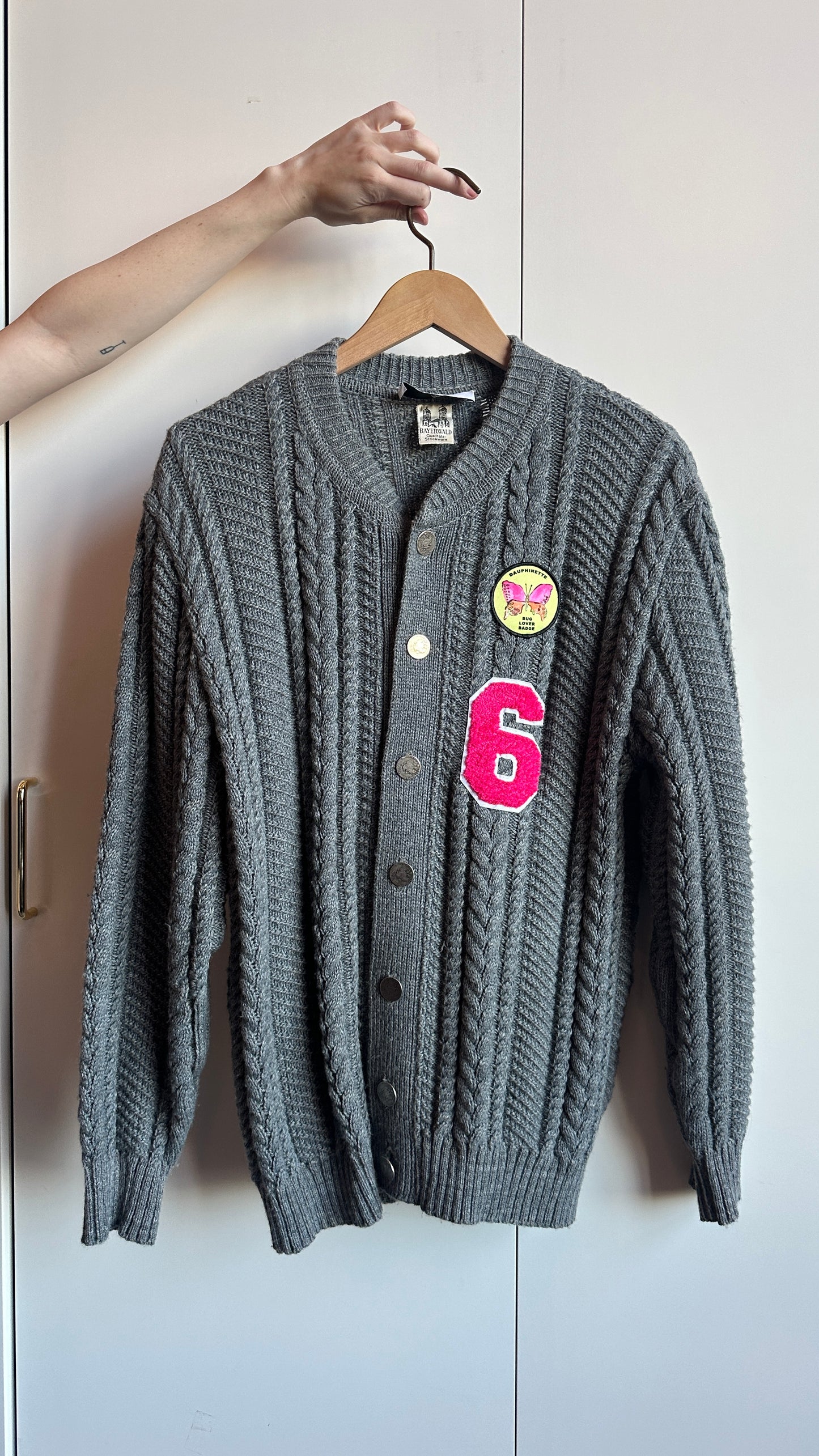 Upcycled Bug Lovers Cardigan