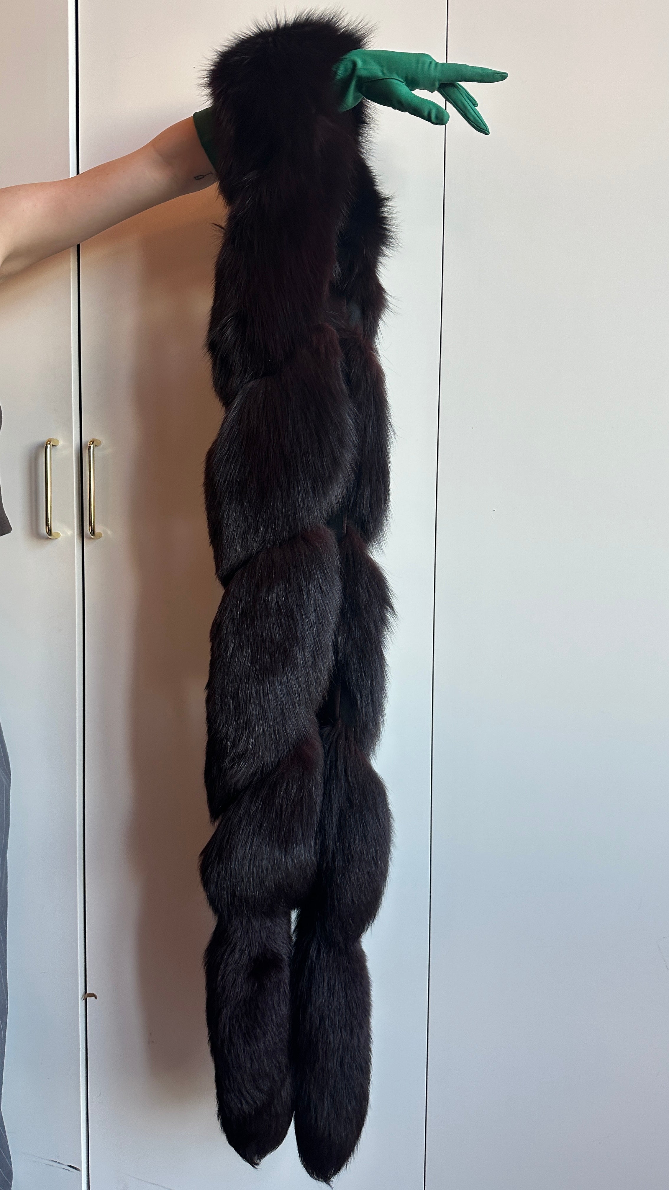 1940s Twisted Chocolate Fox Fur Stole – Dauphinette
