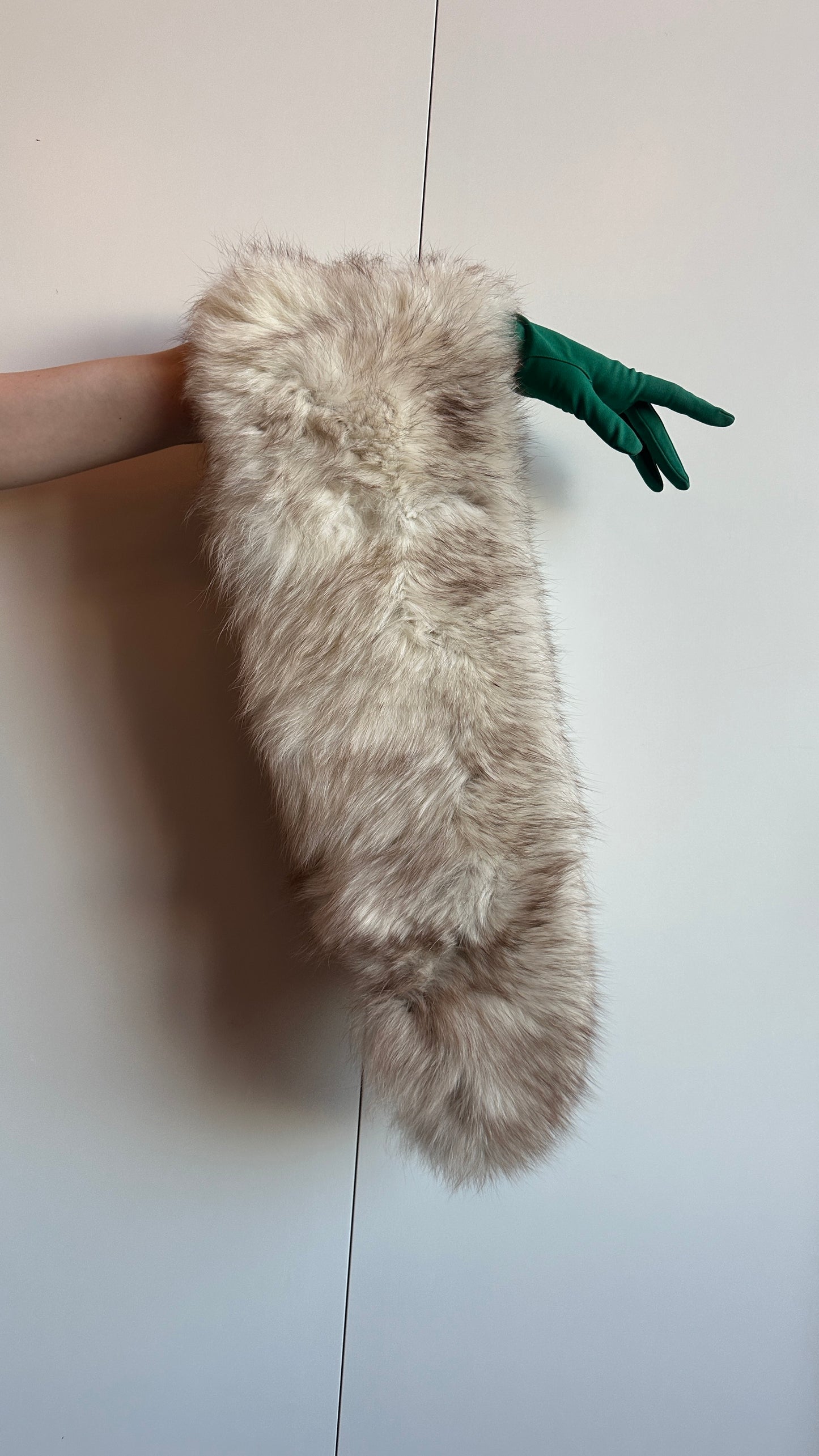 1970s Ivory Fox Fur Stole
