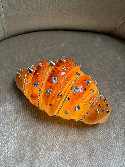 One-of-a-kind Jeweled Croissant Lamp