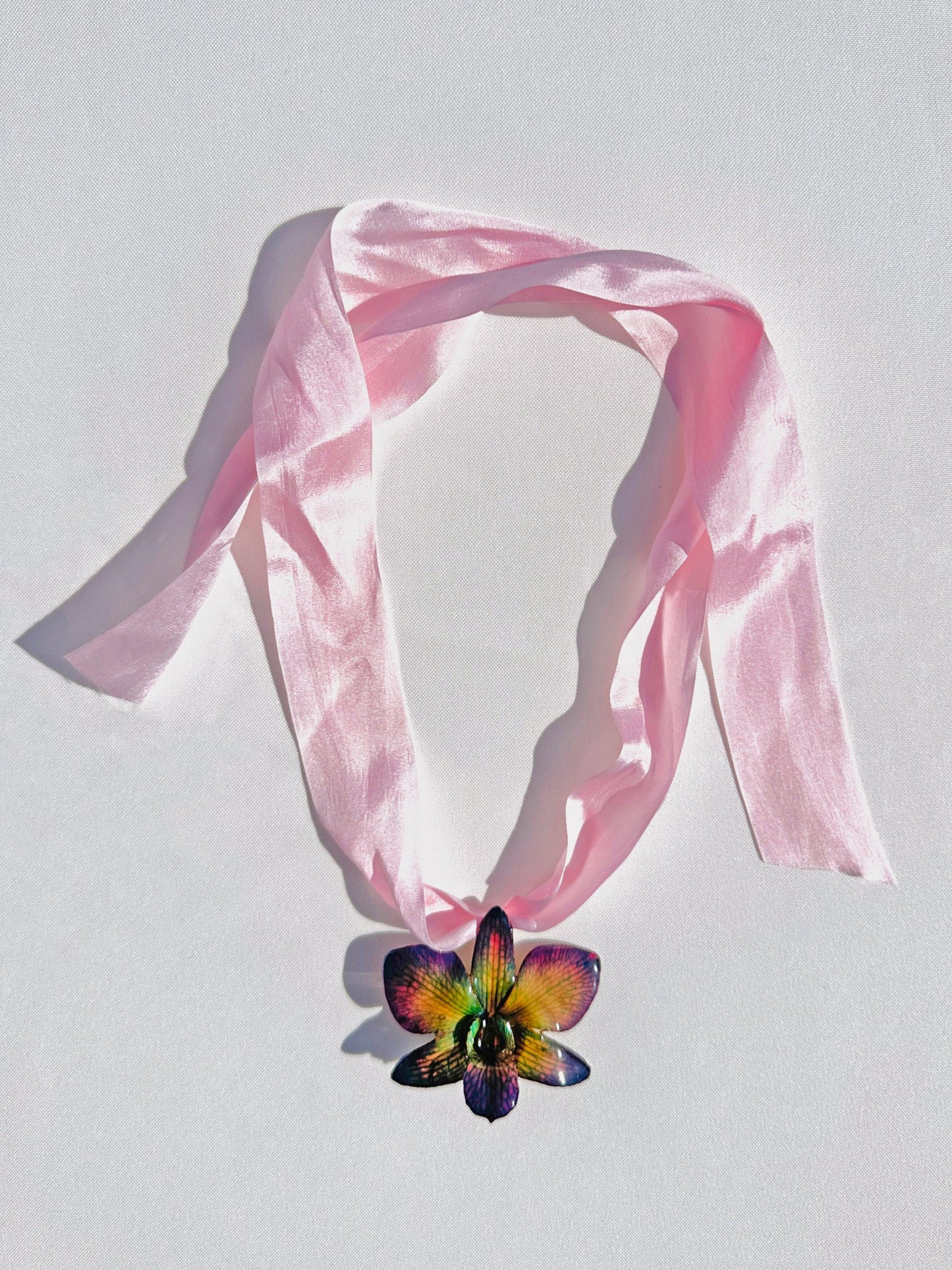 Lunar Orchid Silk Choker