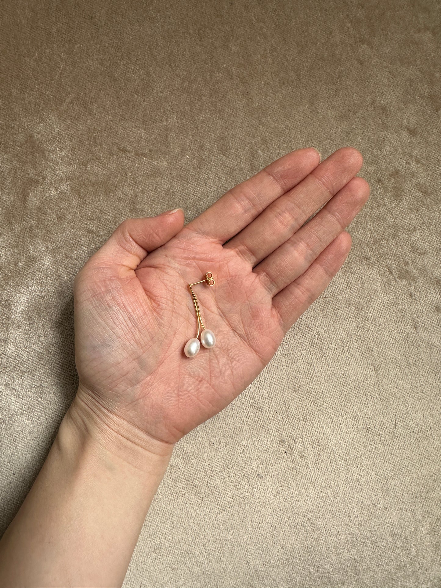 Cherry Picker Pearl Earrings