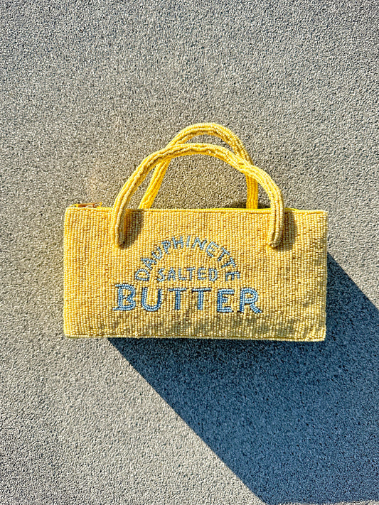 Hand-Beaded Butter Bag