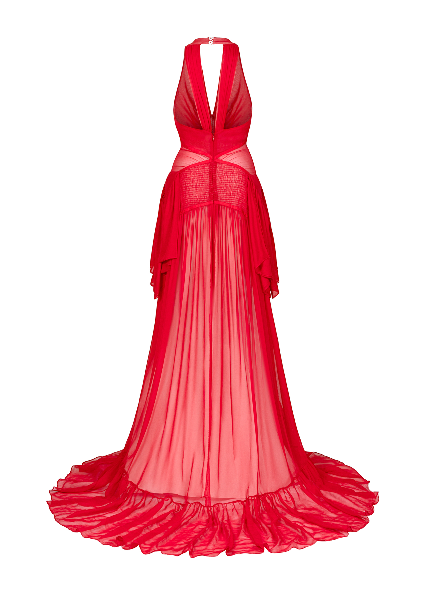 Miriam Dress in Ruby Silk