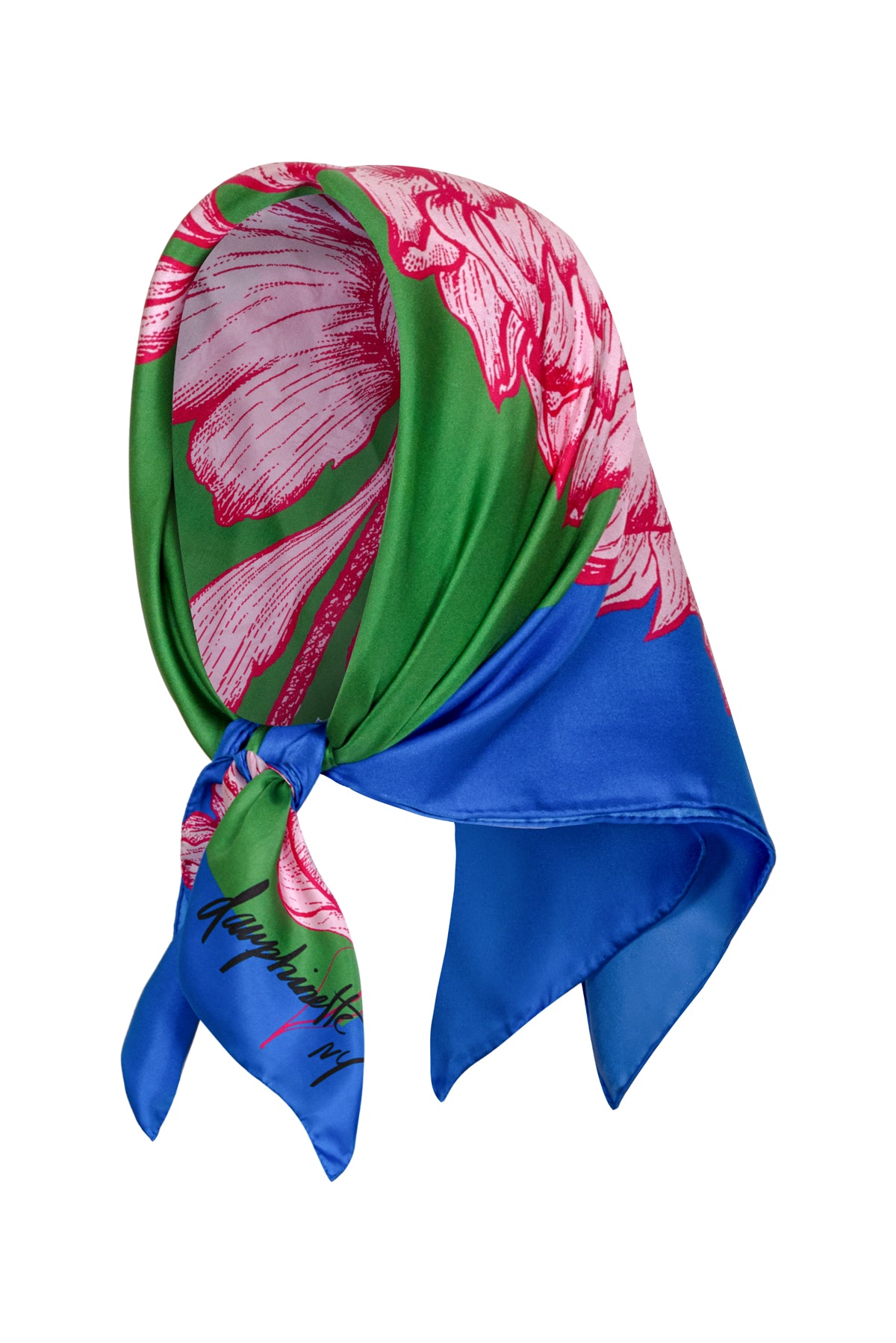 Jumbo Peonies Silk Scarf