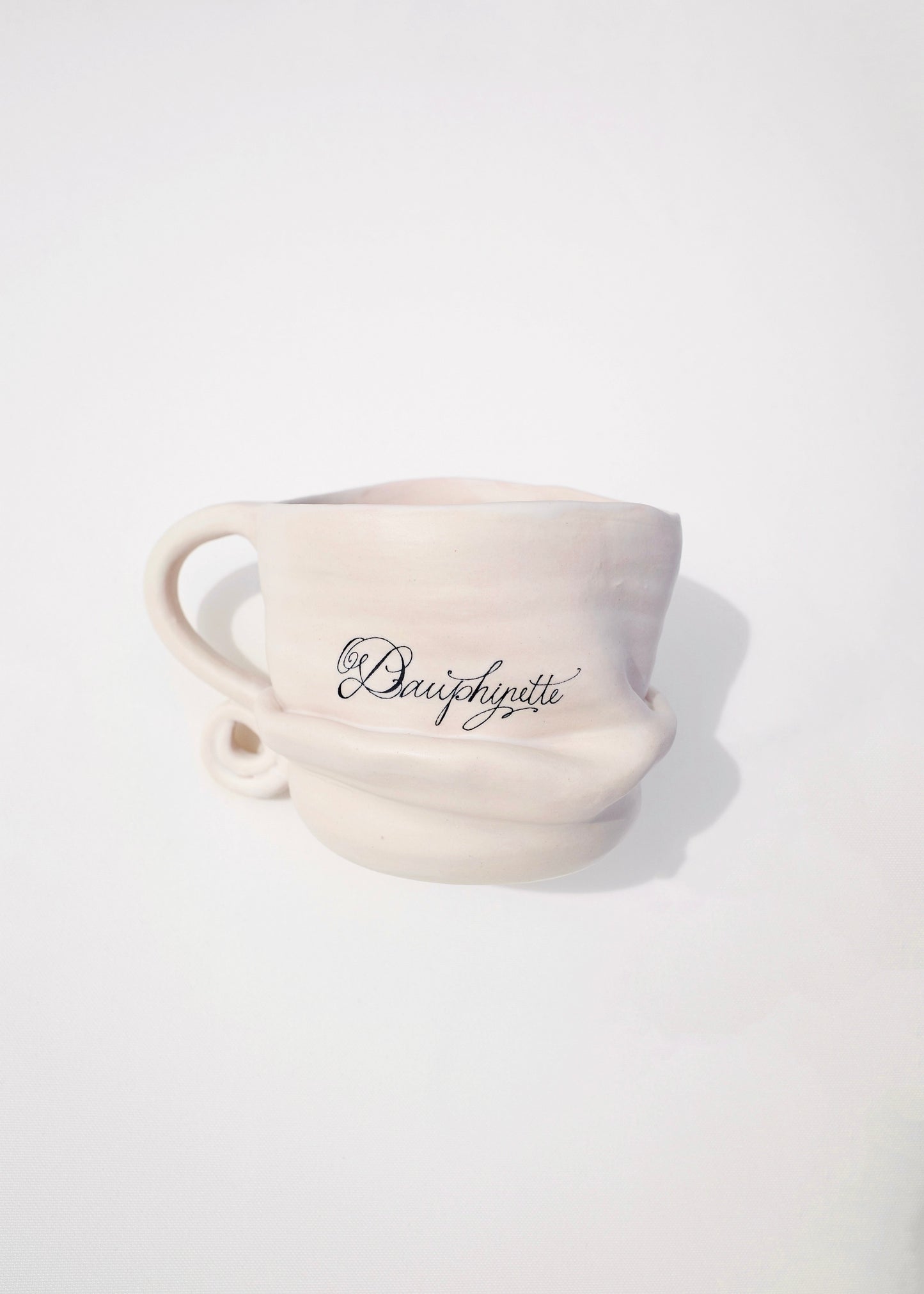 Blush Slouched Ceramic Mug