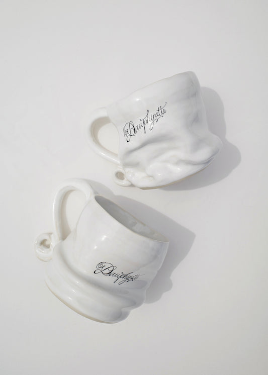 Ivory Slouched Ceramic Mug