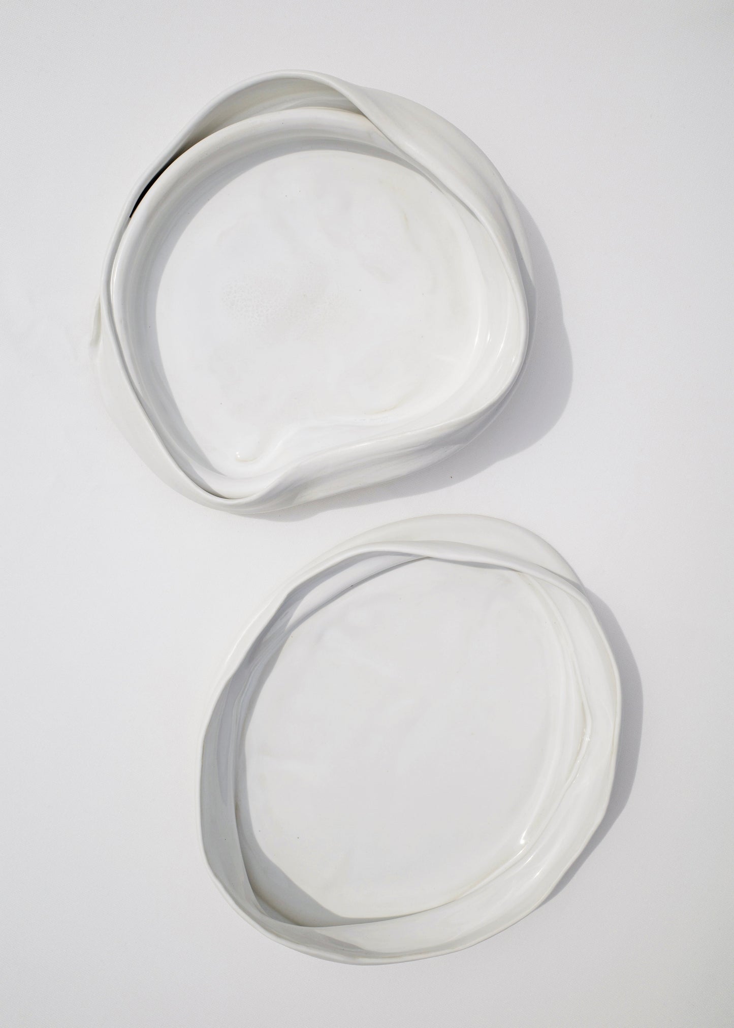 Ivory Slouched Ceramic Dish