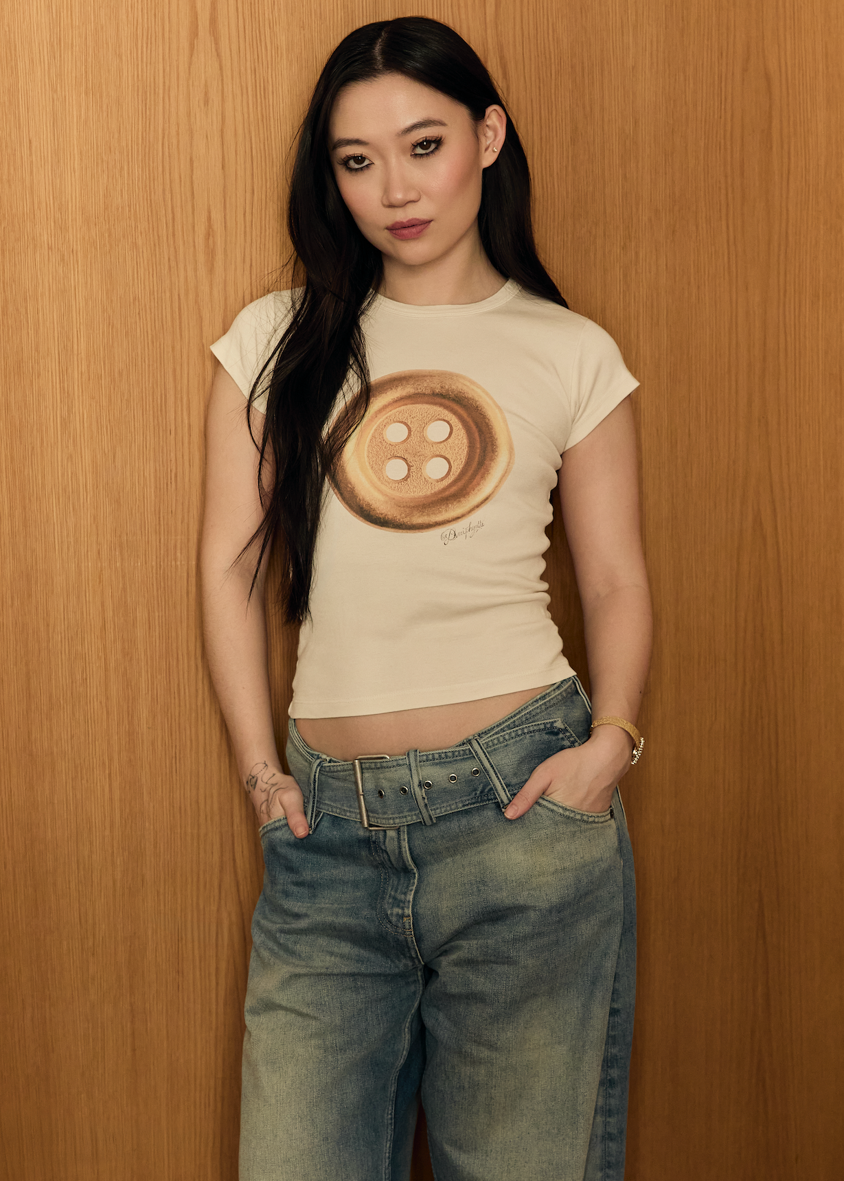 Button Baby Tee