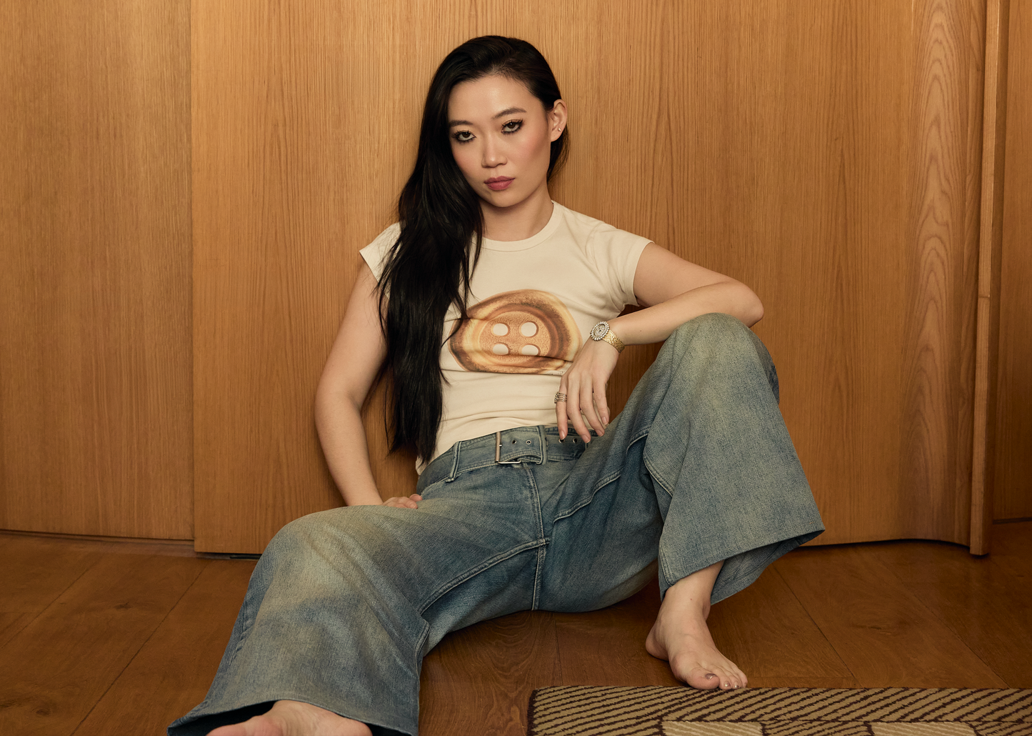 Button Baby Tee