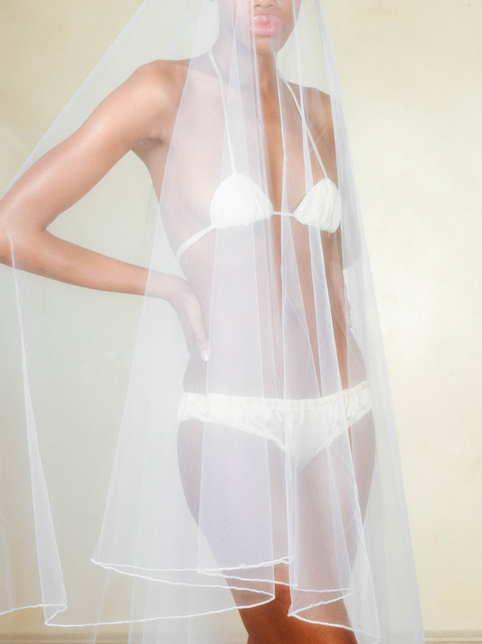 Shirley Bridal Bikini in Ivory Silk Charmeuse