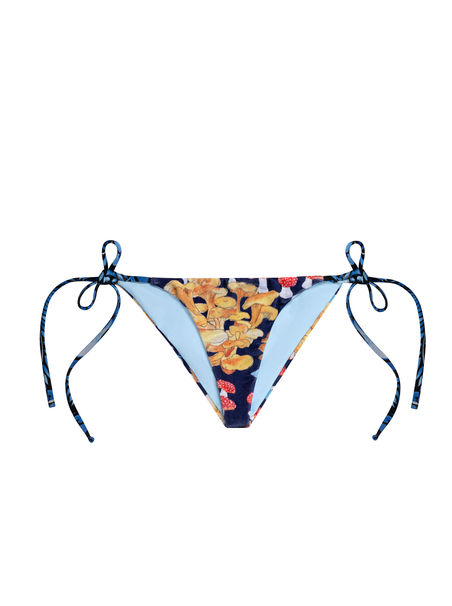 Side-Tie Swim Bottoms in Death Cap for Cutie