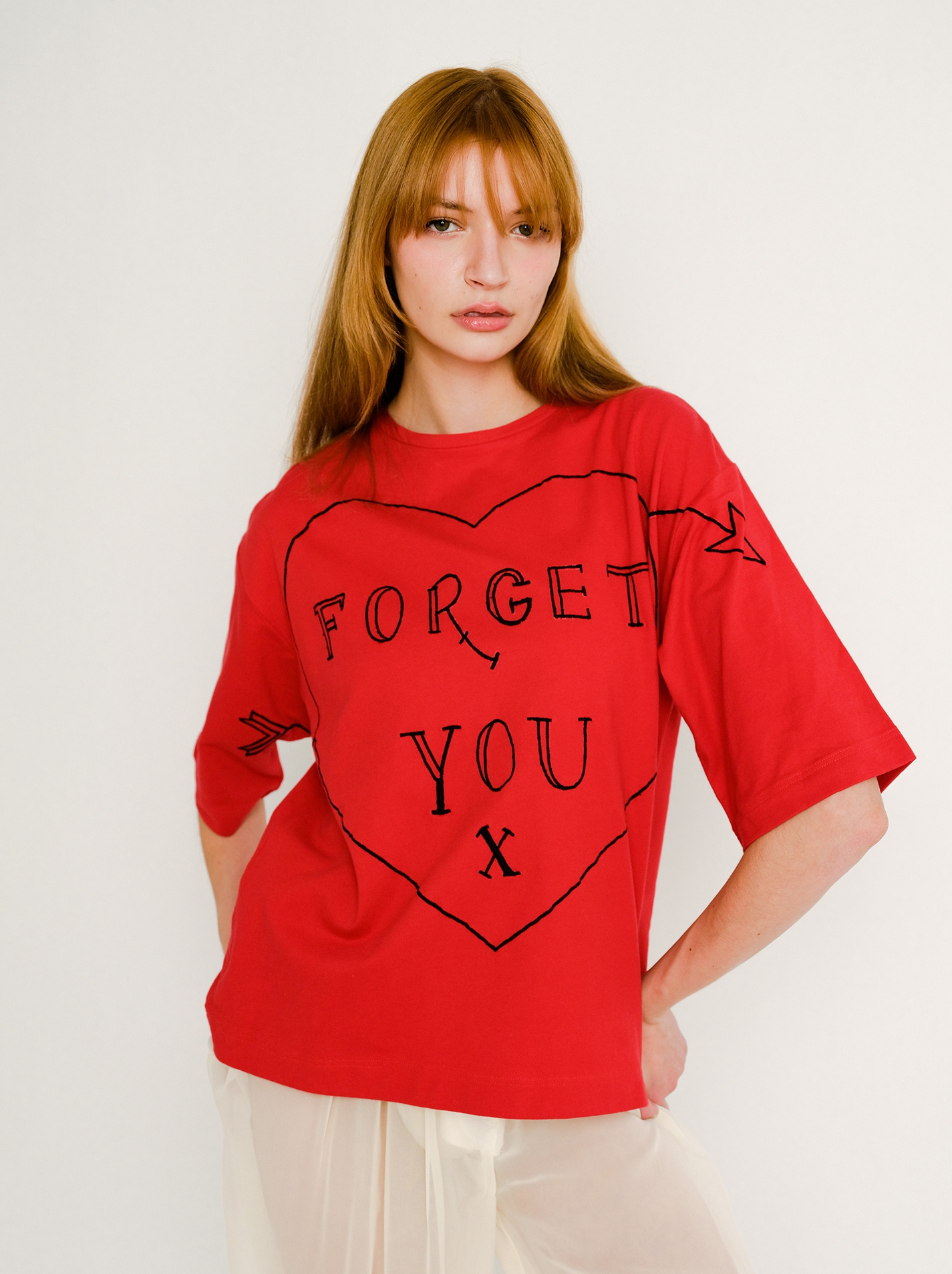 Forget You Embroidery Tee