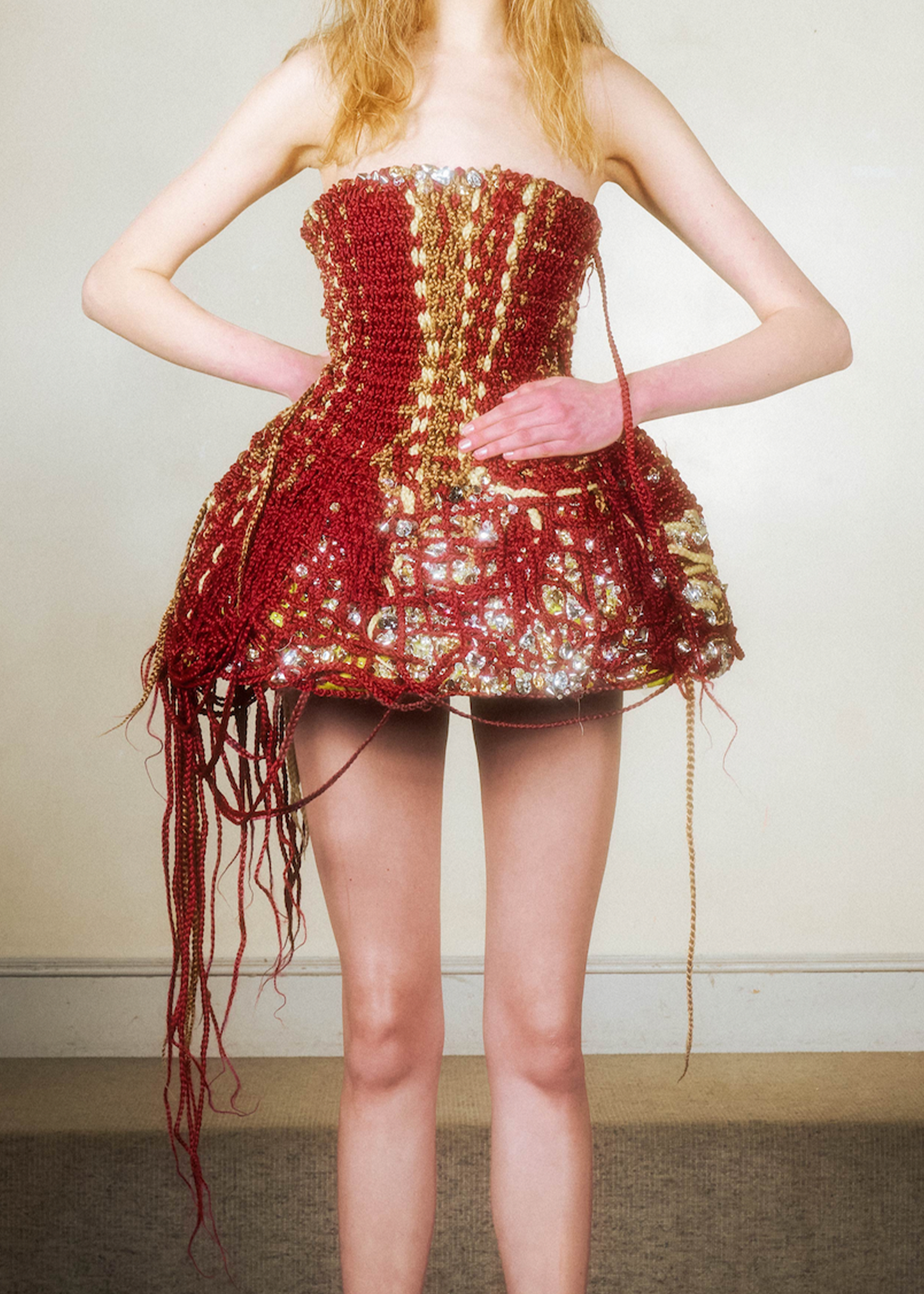 Basketwoven Hair Lampshade Corset