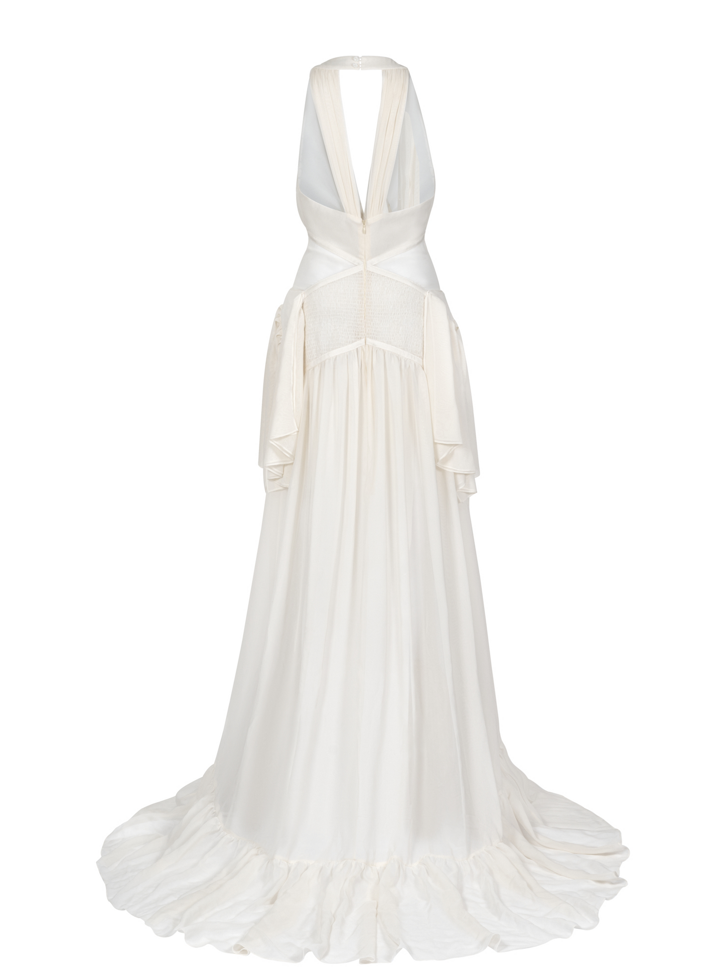 Miriam Dress in Ivory Silk