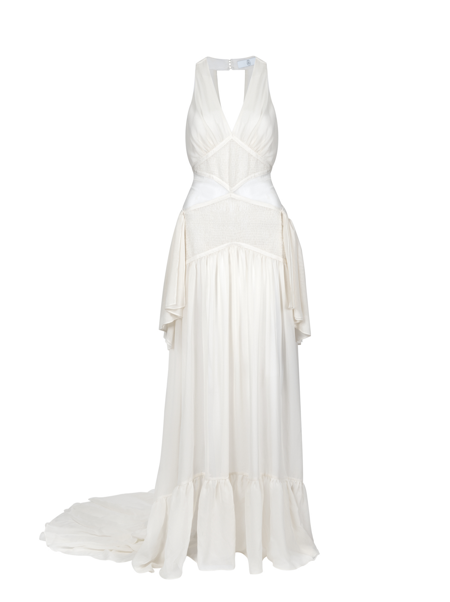 Miriam Dress in Ivory Silk