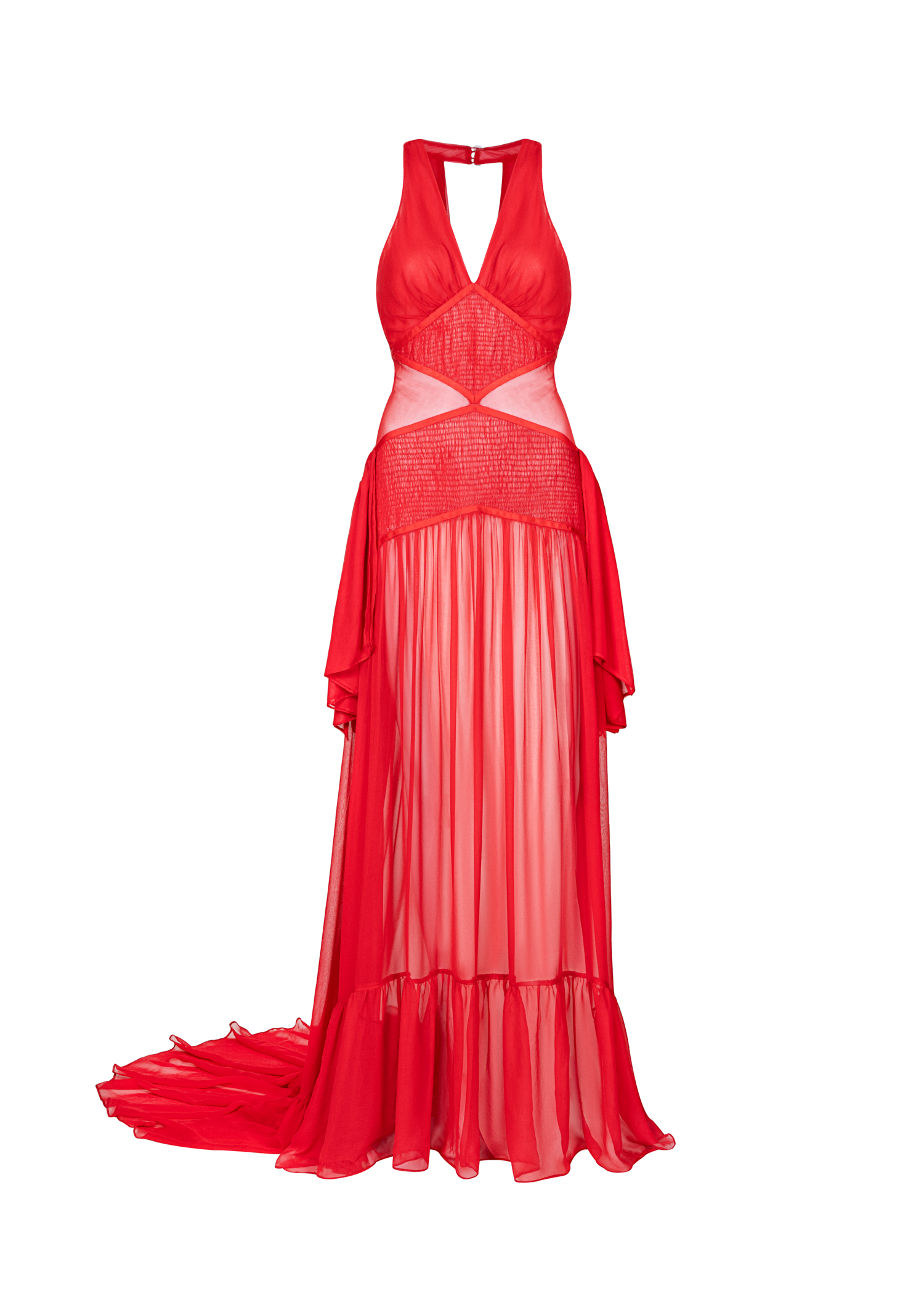 ruby silk dress Phoebe Ruby Silk Dress