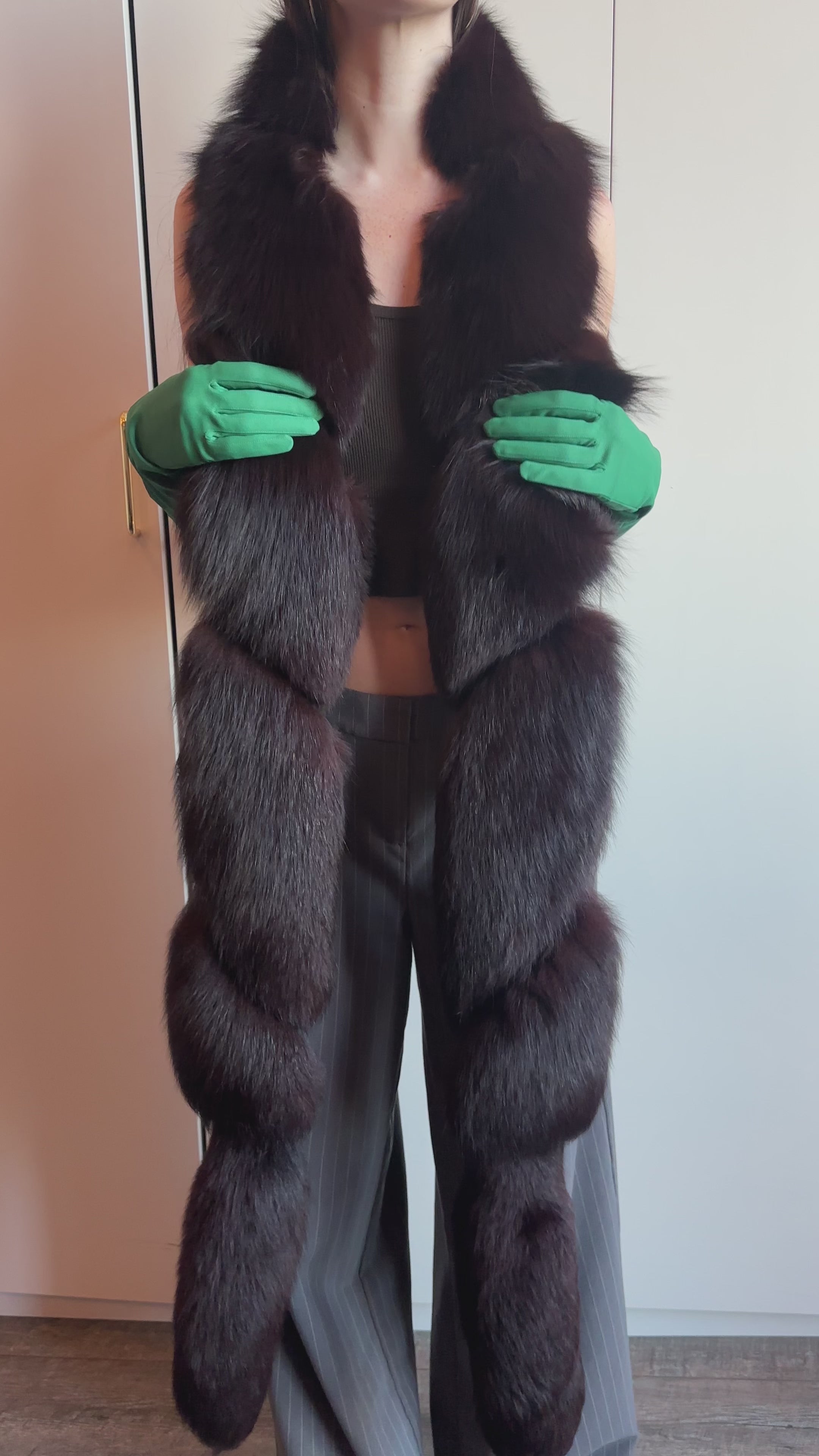 1940s Twisted Chocolate Fox Fur Stole – Dauphinette