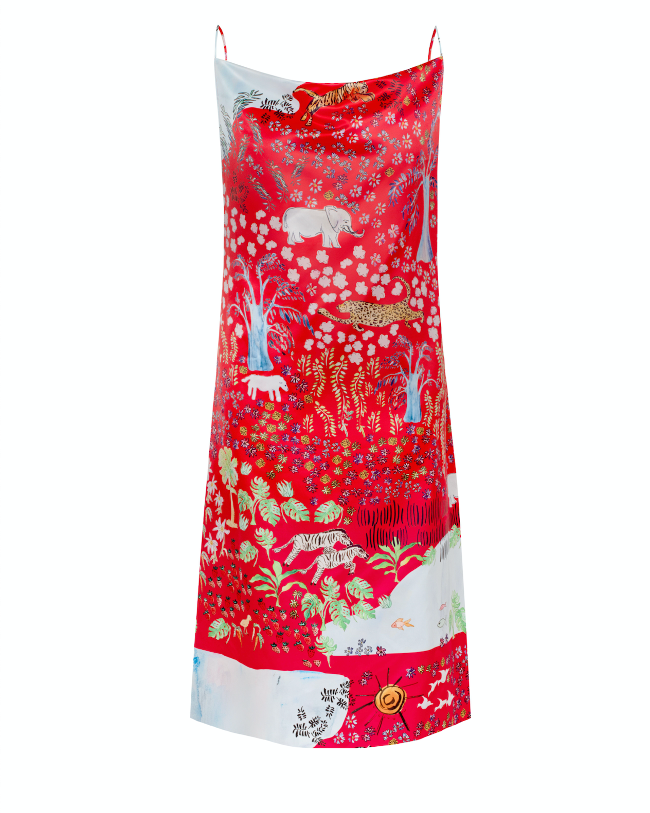 Floatkerchief Mini Slip Dress- Last Chance